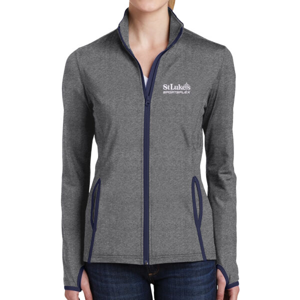 SLSP - Ladies Sport Wick ® Stretch Contrast Full Zip Jacket Thumbnail