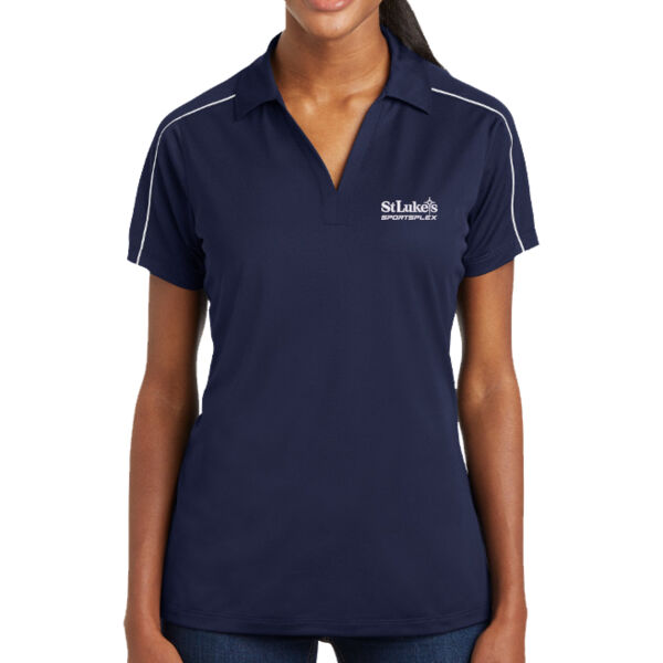SLSP - Sport-Tek Ladies Micropique Sport Wick ® Piped Polo Thumbnail