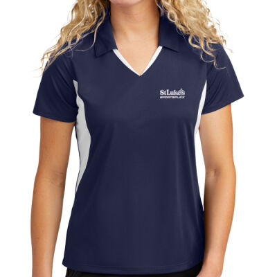 SLSP - Sport-Tek Ladies Side Blocked Micropique Sport Wick ® Polo Thumbnail