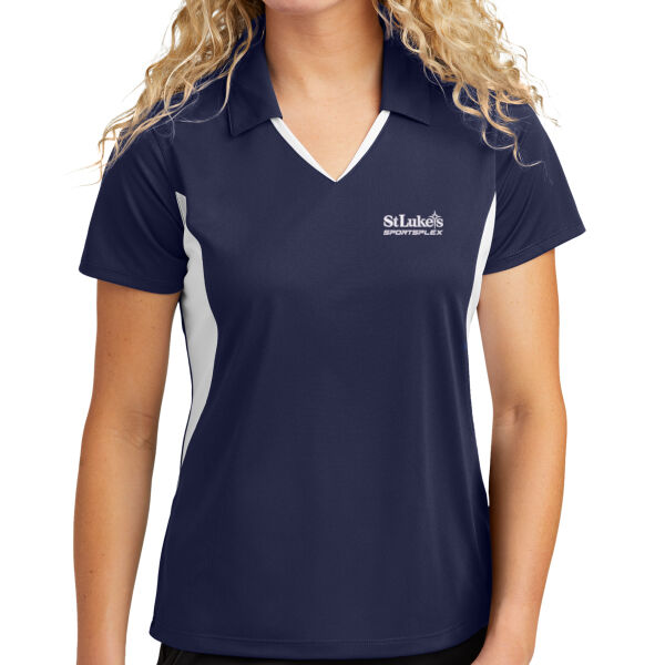 SLSP - Sport-Tek Ladies Side Blocked Micropique Sport Wick ® Polo Thumbnail